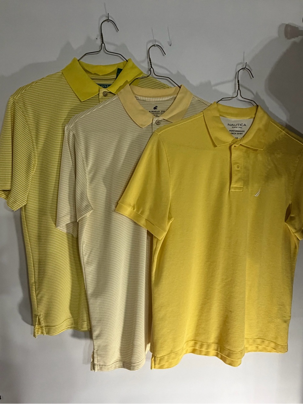 Multi-branded 3-pack classic yellow polos package (discounted by Mister Hectic)